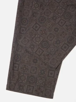 Discount Oxford Pant In Black Japanese Print Twill Men Suiting.