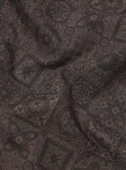 Discount Oxford Pant In Black Japanese Print Twill Men Suiting.