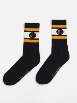 Cheap 3 Pack Sport Sock In Ecru/Black Cotton Men Underwear & Socks.