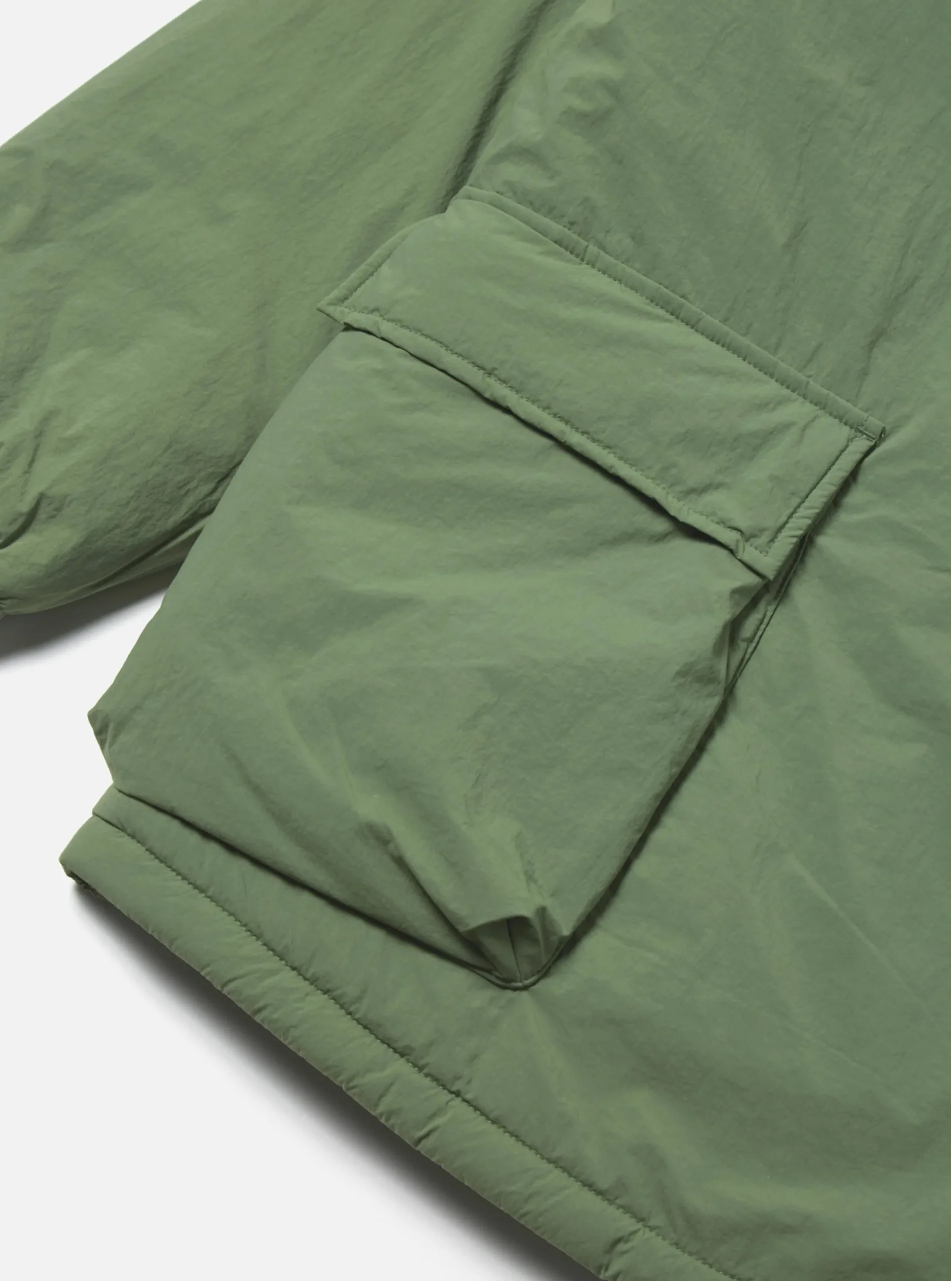 Fashion Padded Stayout Jacket In Green Recycled Nylon Men Coats & Outerwear.