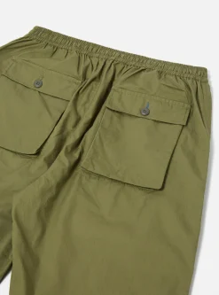 Store Parachute Pant In Olive Fine Twill Men Trousers.