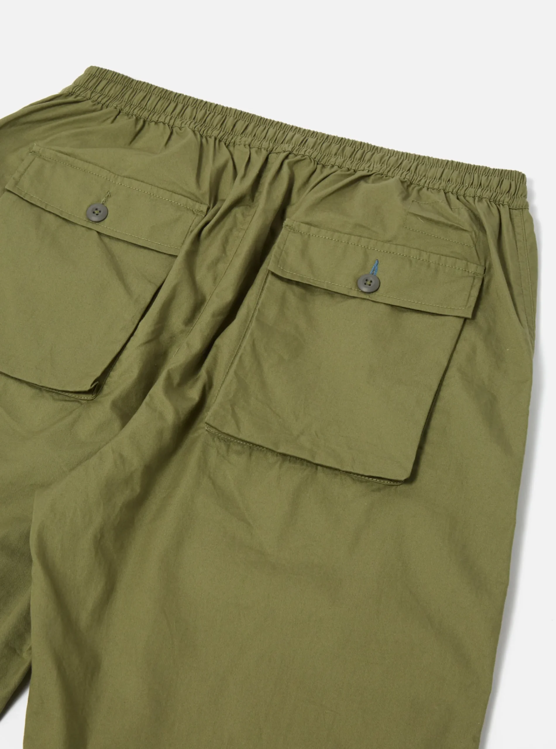 Store Parachute Pant In Olive Fine Twill Men Trousers.