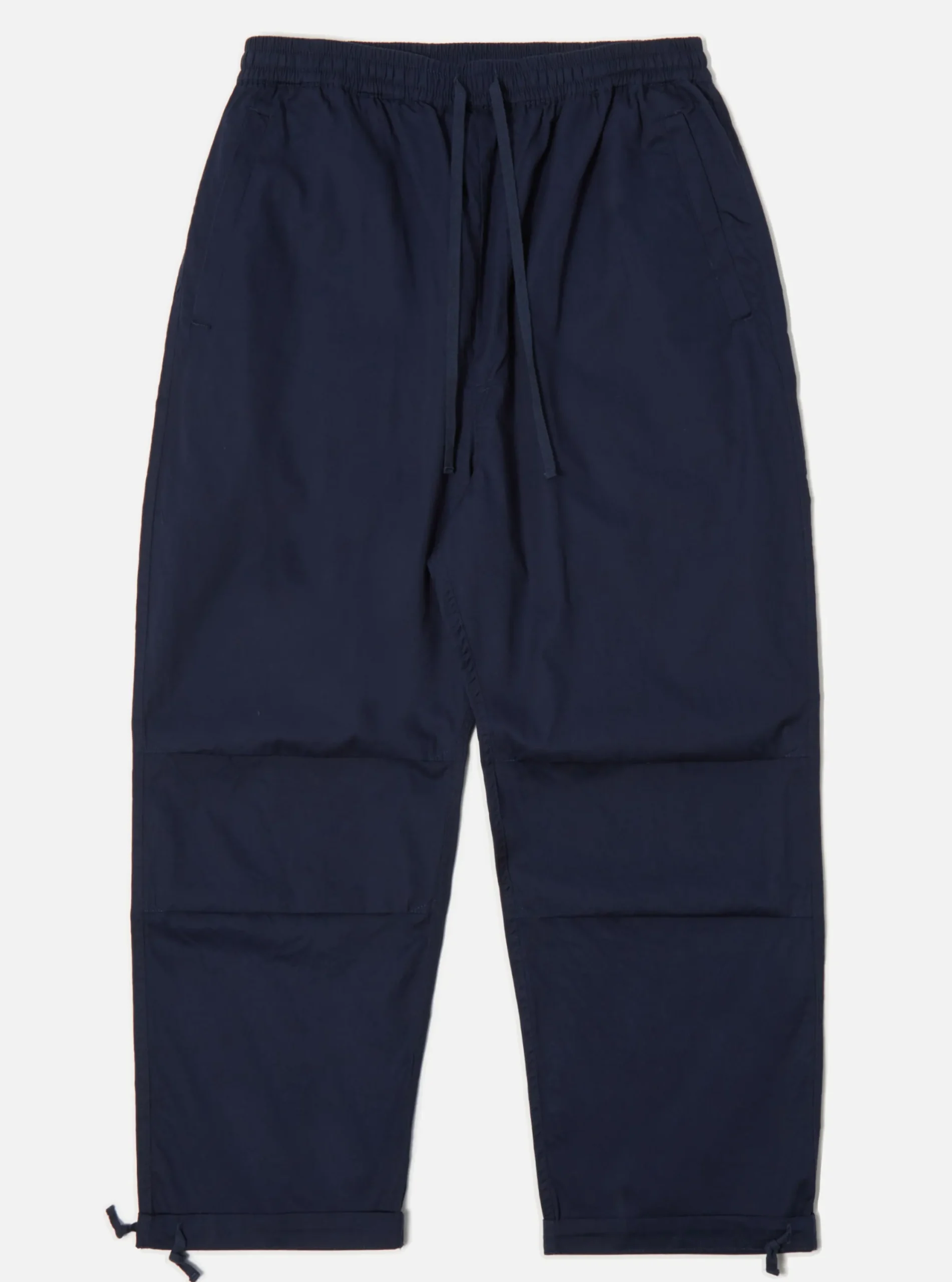 New Parachute Pant In Navy Fine Twill Men Trousers.
