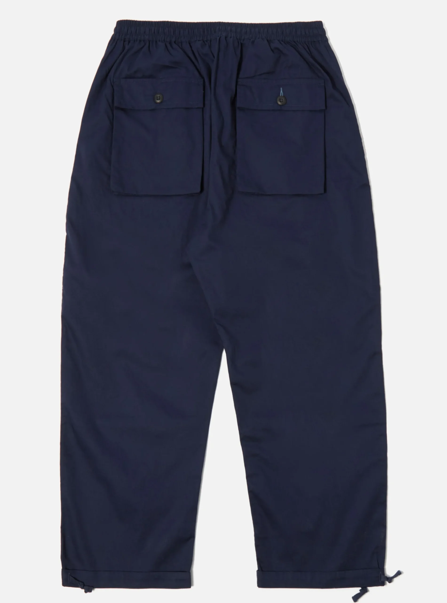 New Parachute Pant In Navy Fine Twill Men Trousers.