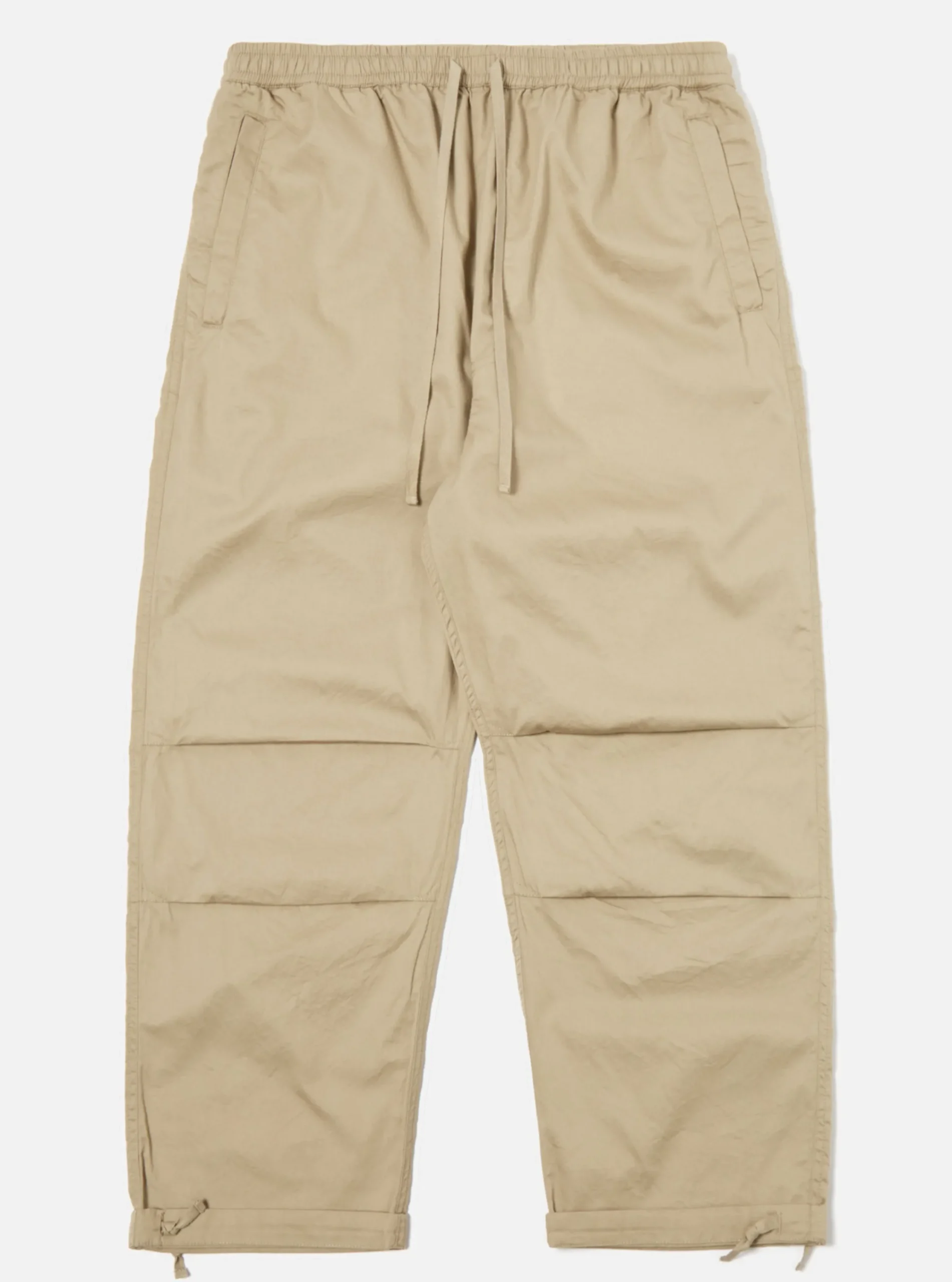 New Parachute Pant In Stone Fine Twill Men Trousers.