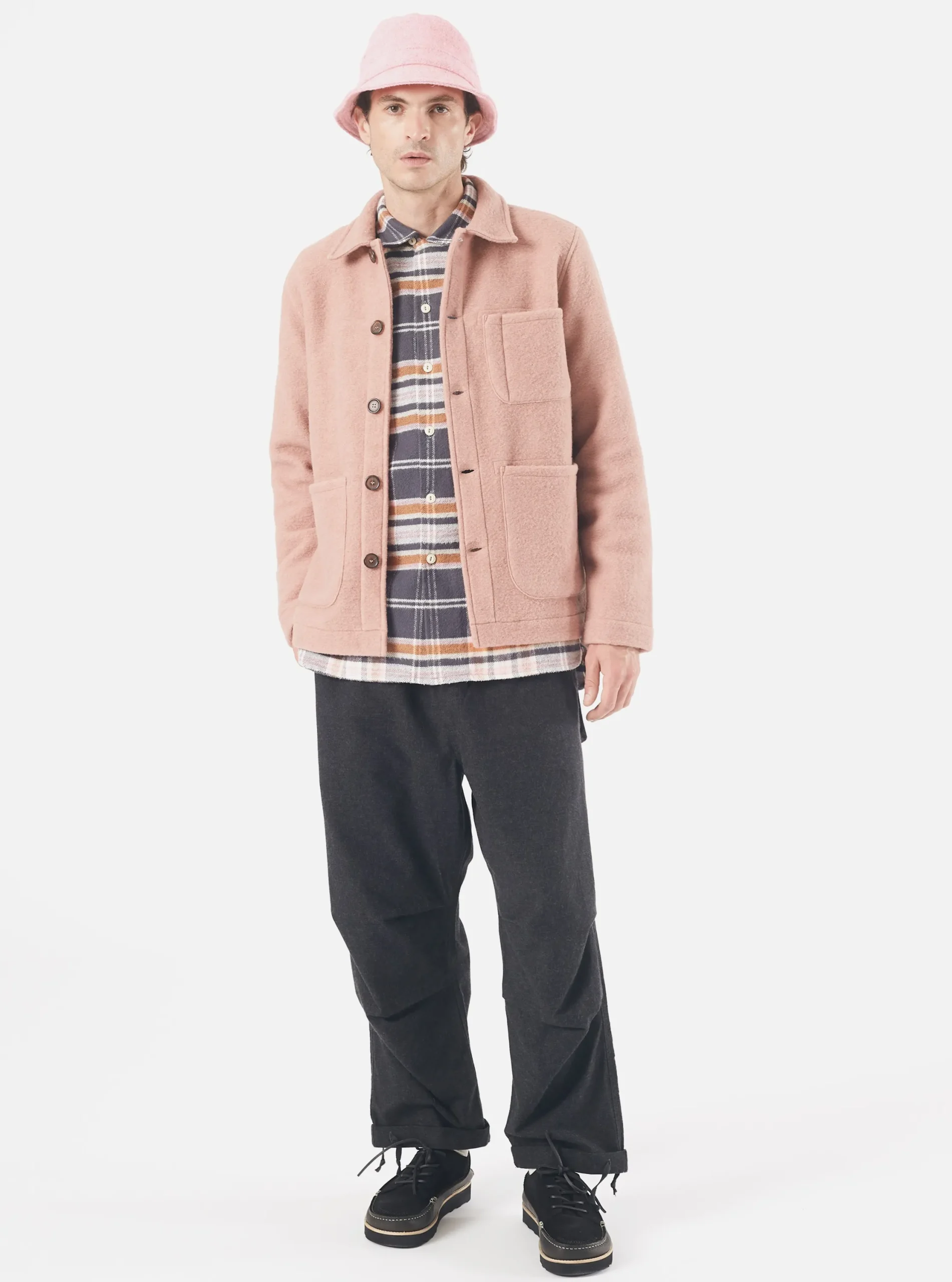 Discount Parachute Pant In Charcoal Carbon Cotton Men Trousers.