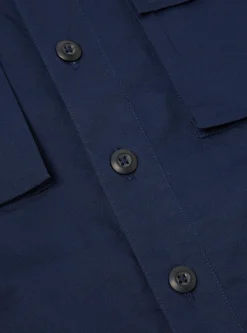Online Parachute Shirt In Navy Fine Twill Men Overshirts.