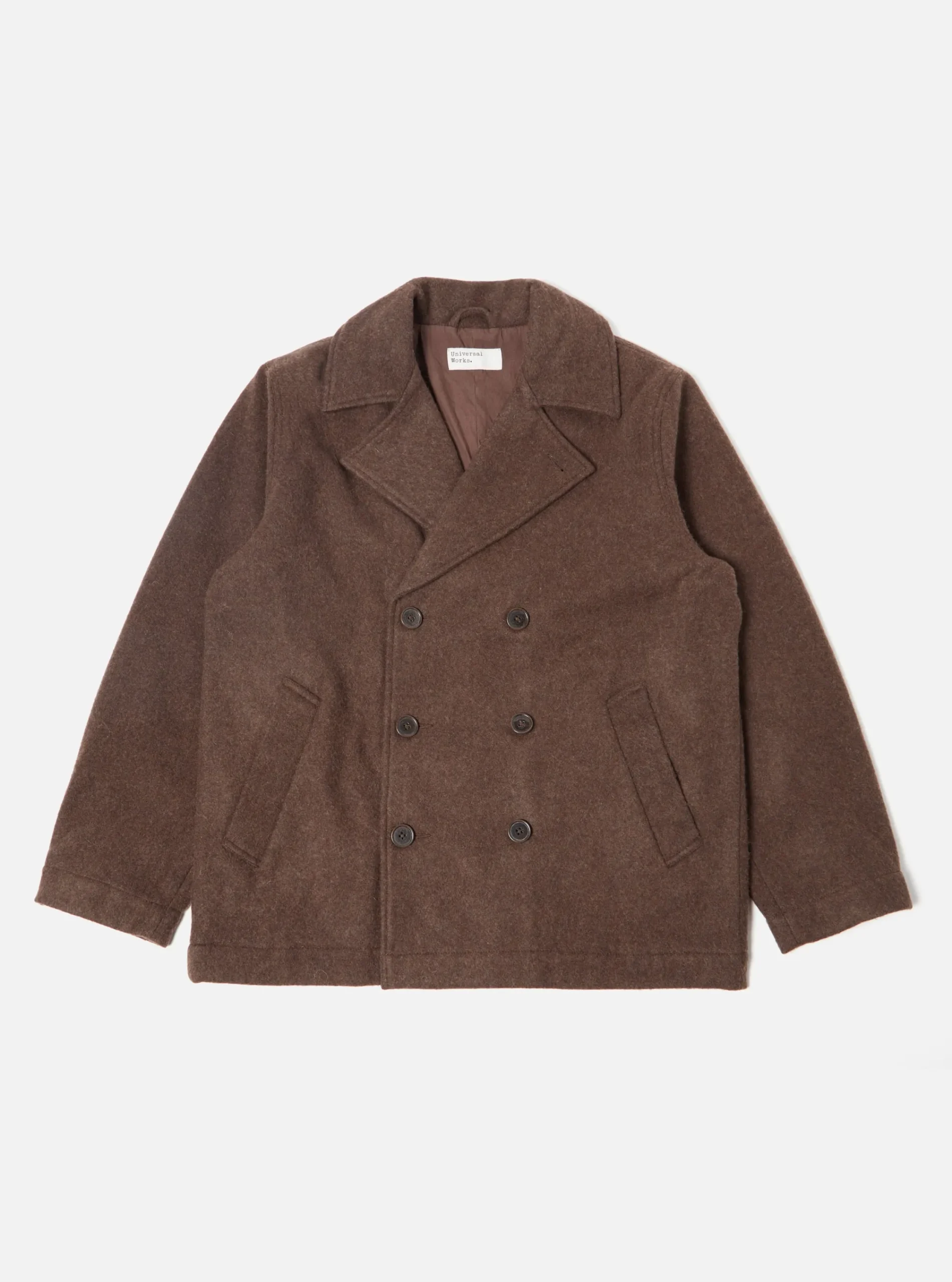 Best Sale Peacoat In Brown Melange Melton Men Coats & Outerwear.