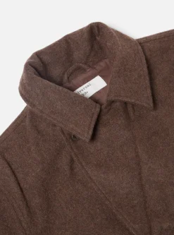 Best Sale Peacoat In Brown Melange Melton Men Coats & Outerwear.