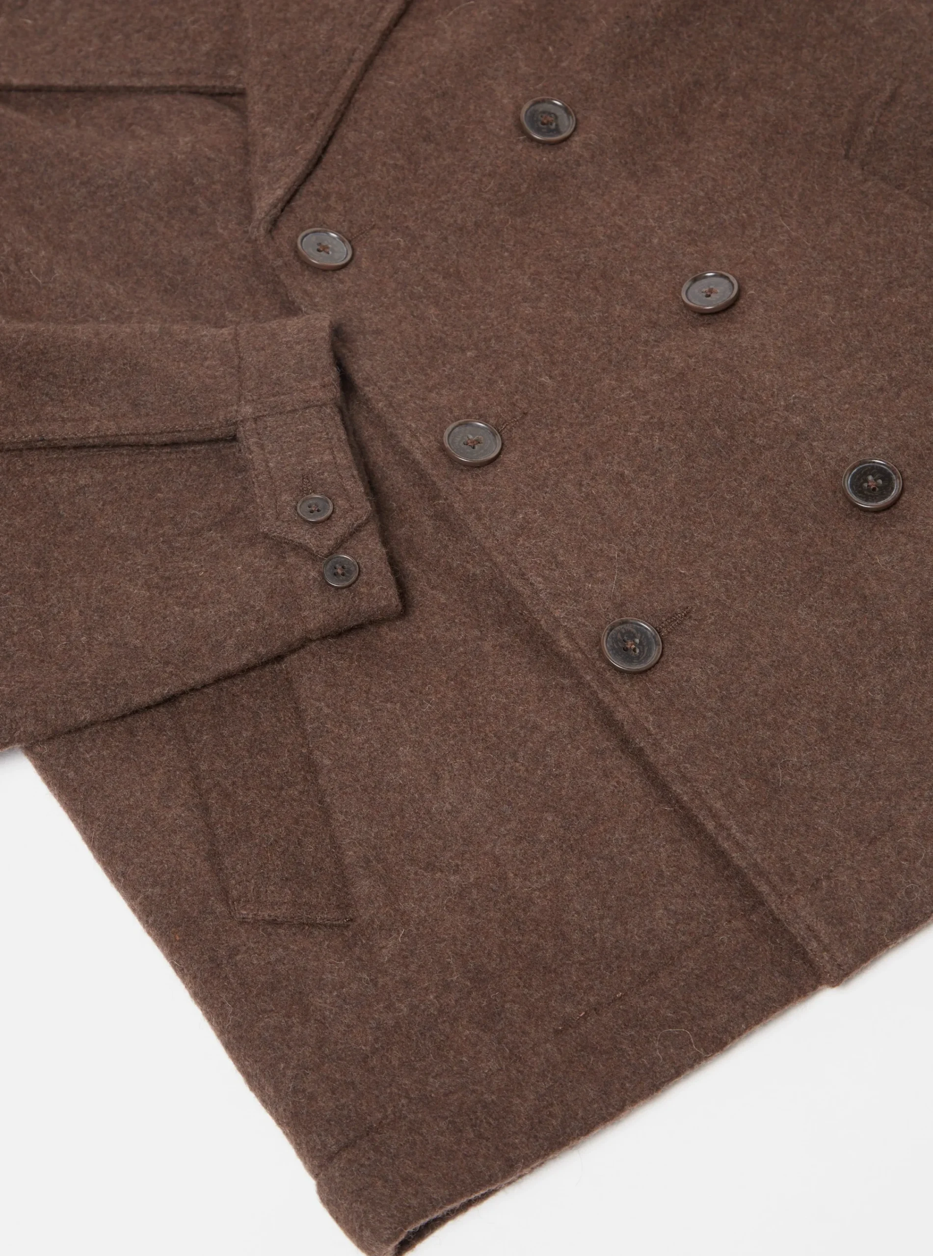 Best Sale Peacoat In Brown Melange Melton Men Coats & Outerwear.