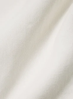 New Pleated Track Pant In White Winter Twill Men Trousers.