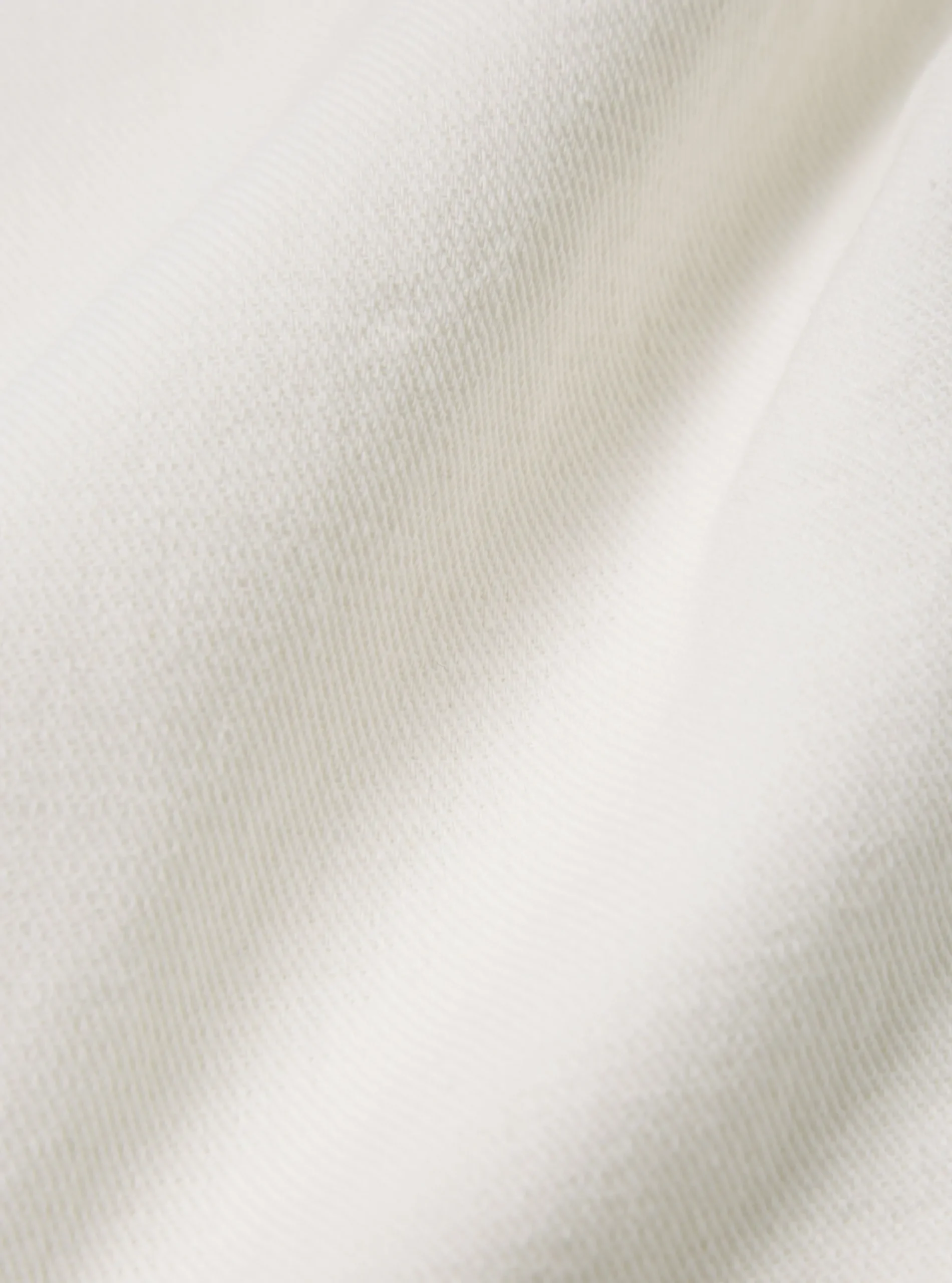 New Pleated Track Pant In White Winter Twill Men Trousers.
