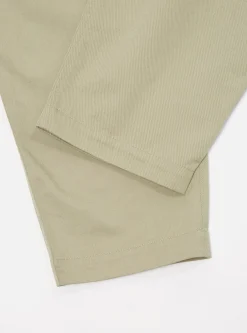 Cheap Pleated Track Pant In Stone Twill Men Trousers.