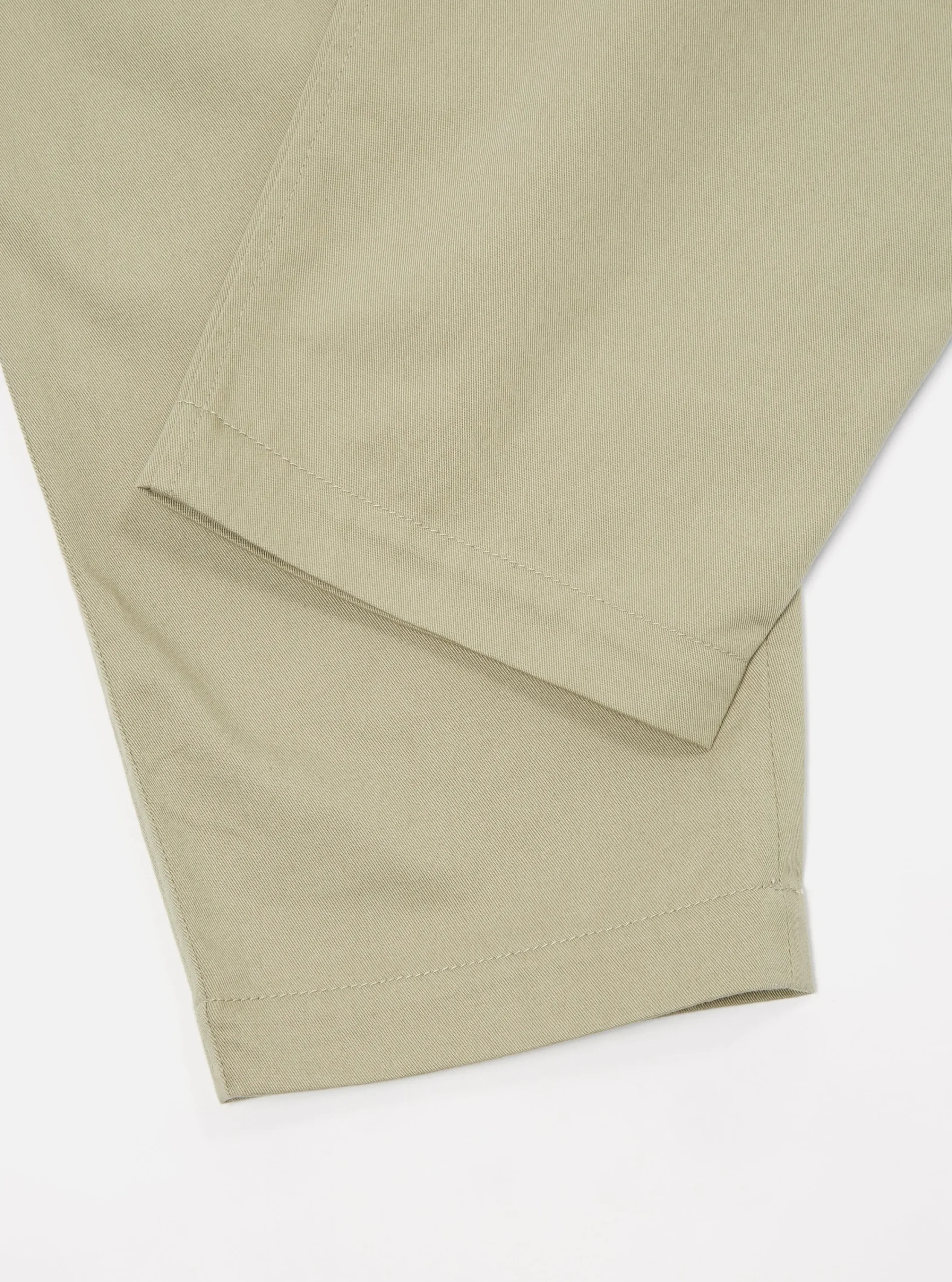 Cheap Pleated Track Pant In Stone Twill Men Trousers.
