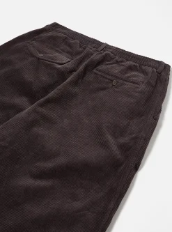 Clearance Pleated Track Pant In Licorice Cord Men Suiting.
