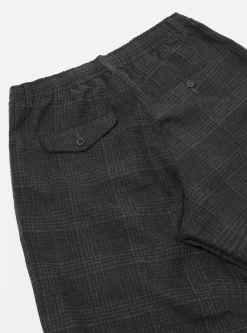 Flash Sale Pleated Track Pant In Charcoal Reuse Wool Mix Men Suiting.