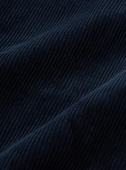 Online Pleated Track Pant In Navy Cord Men Suiting.