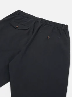 Best Sale Pleated Track Pant In Black Twill Men Suiting.