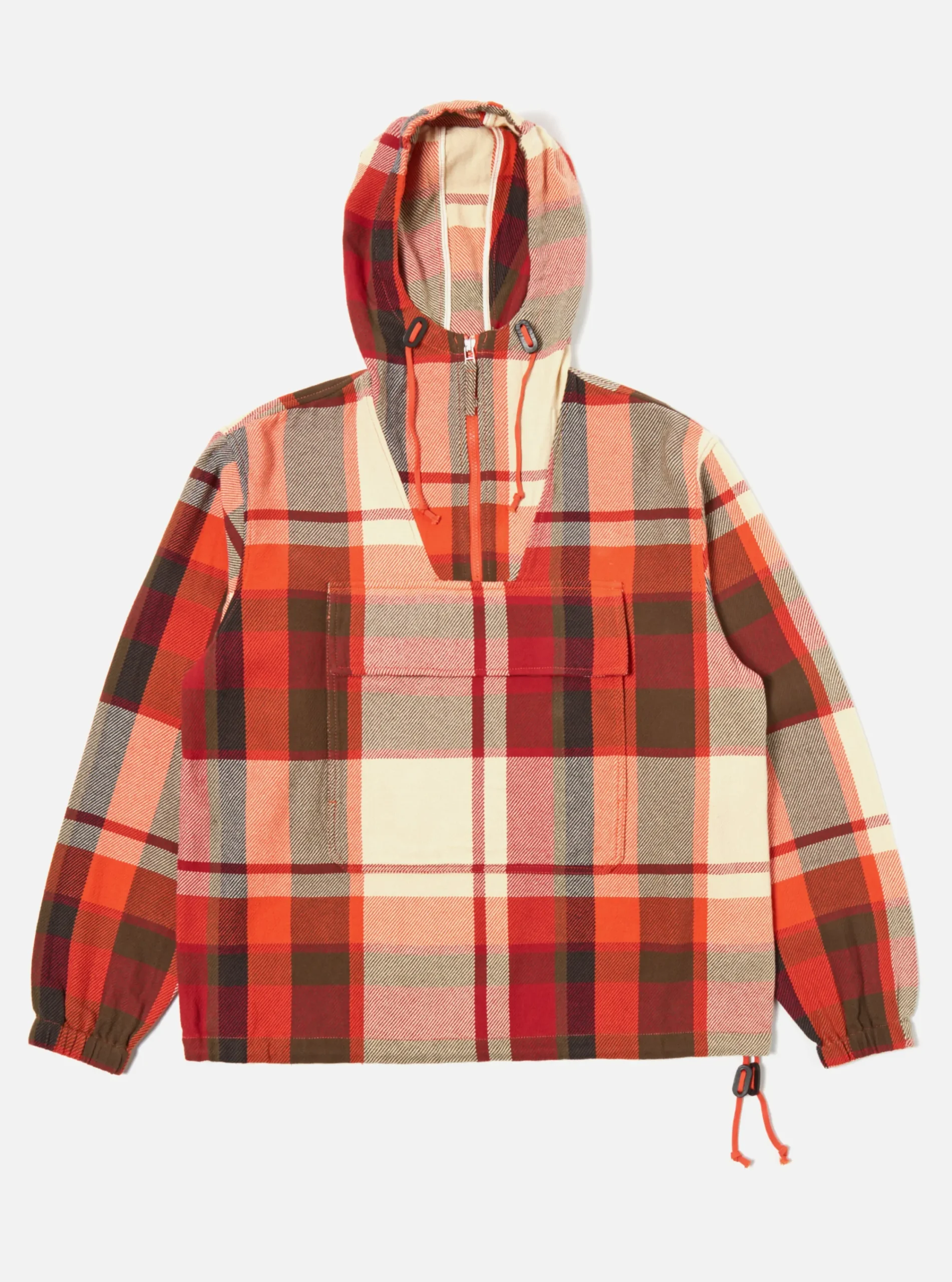 Cheap Pullover Anorak In Red Earth Check Men Coats & Outerwear.