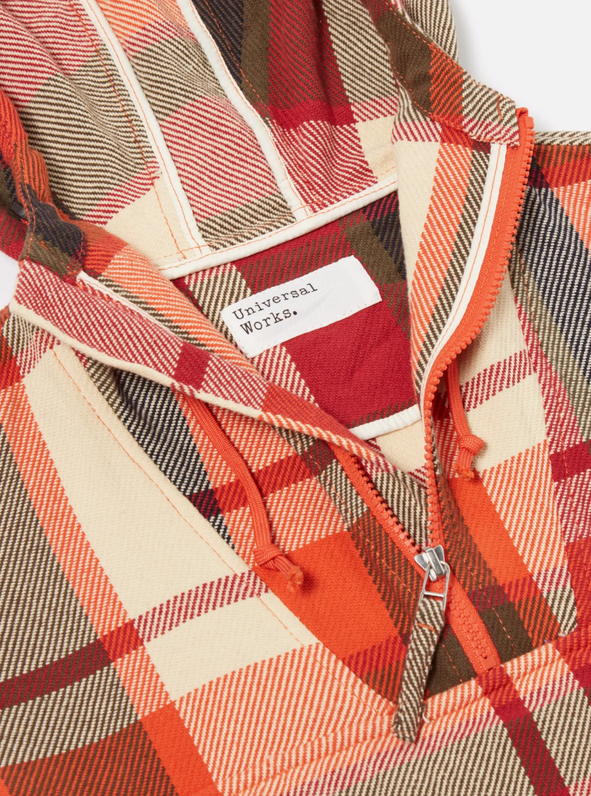 Cheap Pullover Anorak In Red Earth Check Men Coats & Outerwear.