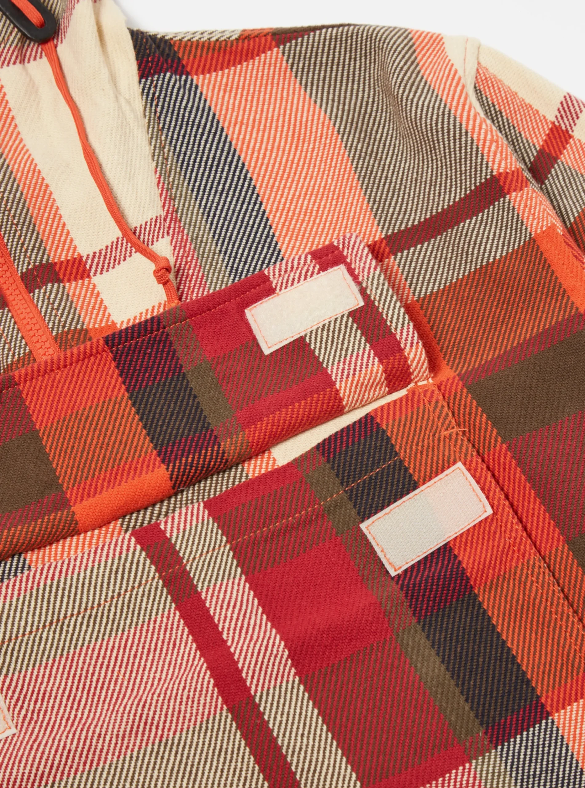 Cheap Pullover Anorak In Red Earth Check Men Coats & Outerwear.