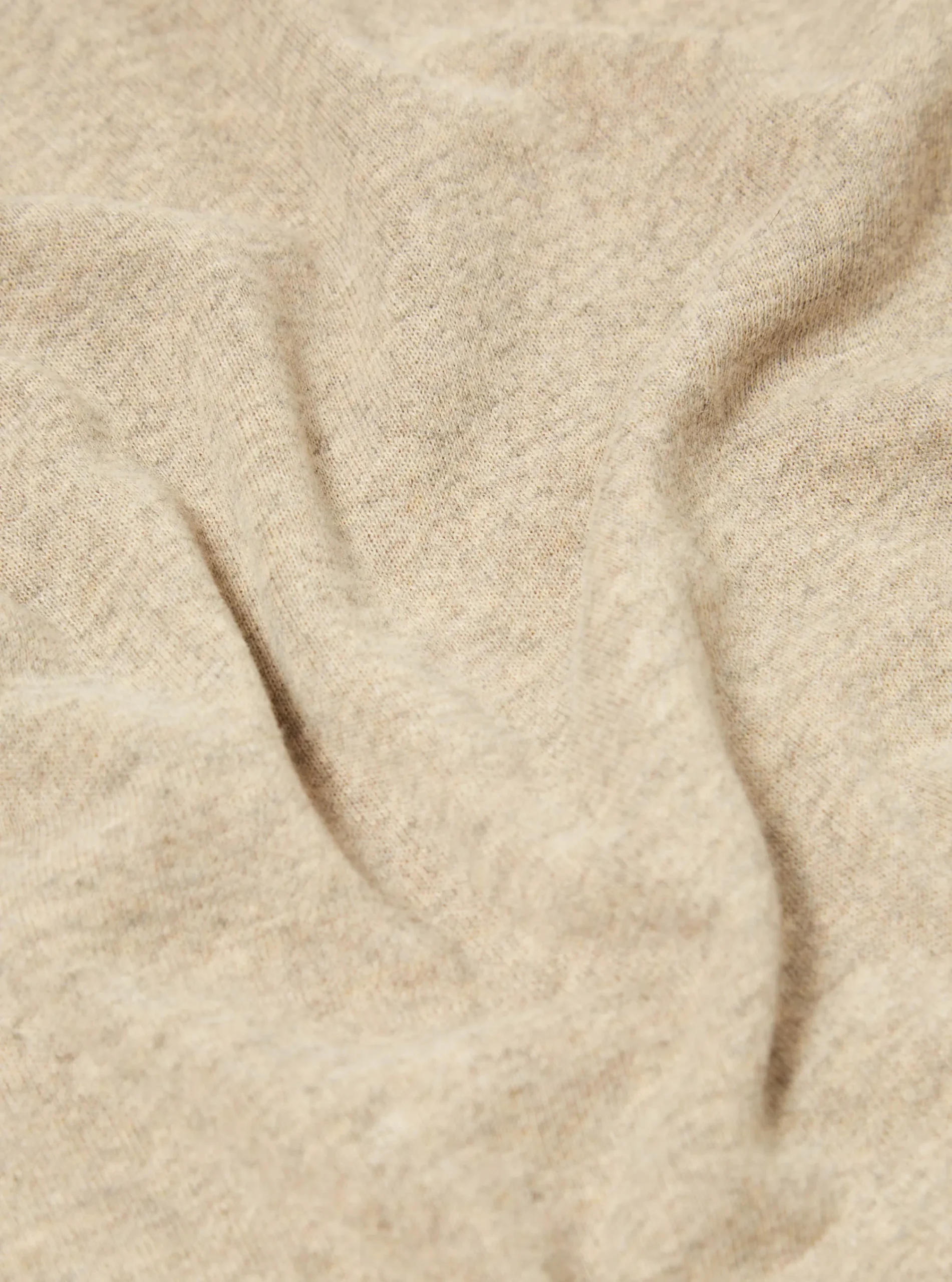 New Pullover L/S Shirt In Sand Recycled Wool Mix Sj Men Shirts.