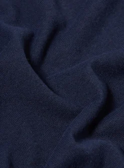 Clearance Pullover L/S Shirt In Navy Recycled Wool Mix Sj Men Shirts.