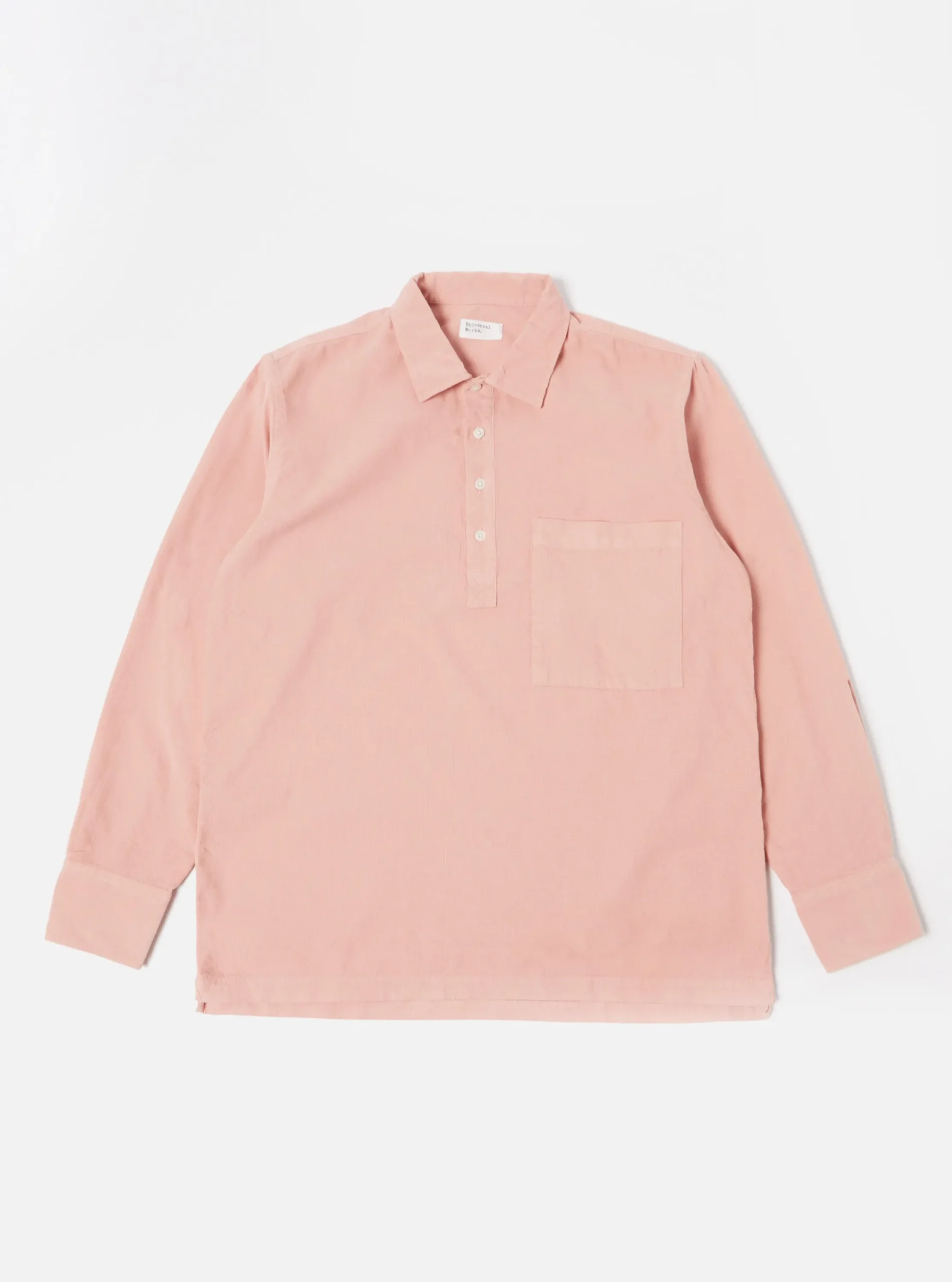 Discount Pullover L/S Shirt In Pink Super Fine Cord Men Overshirts.