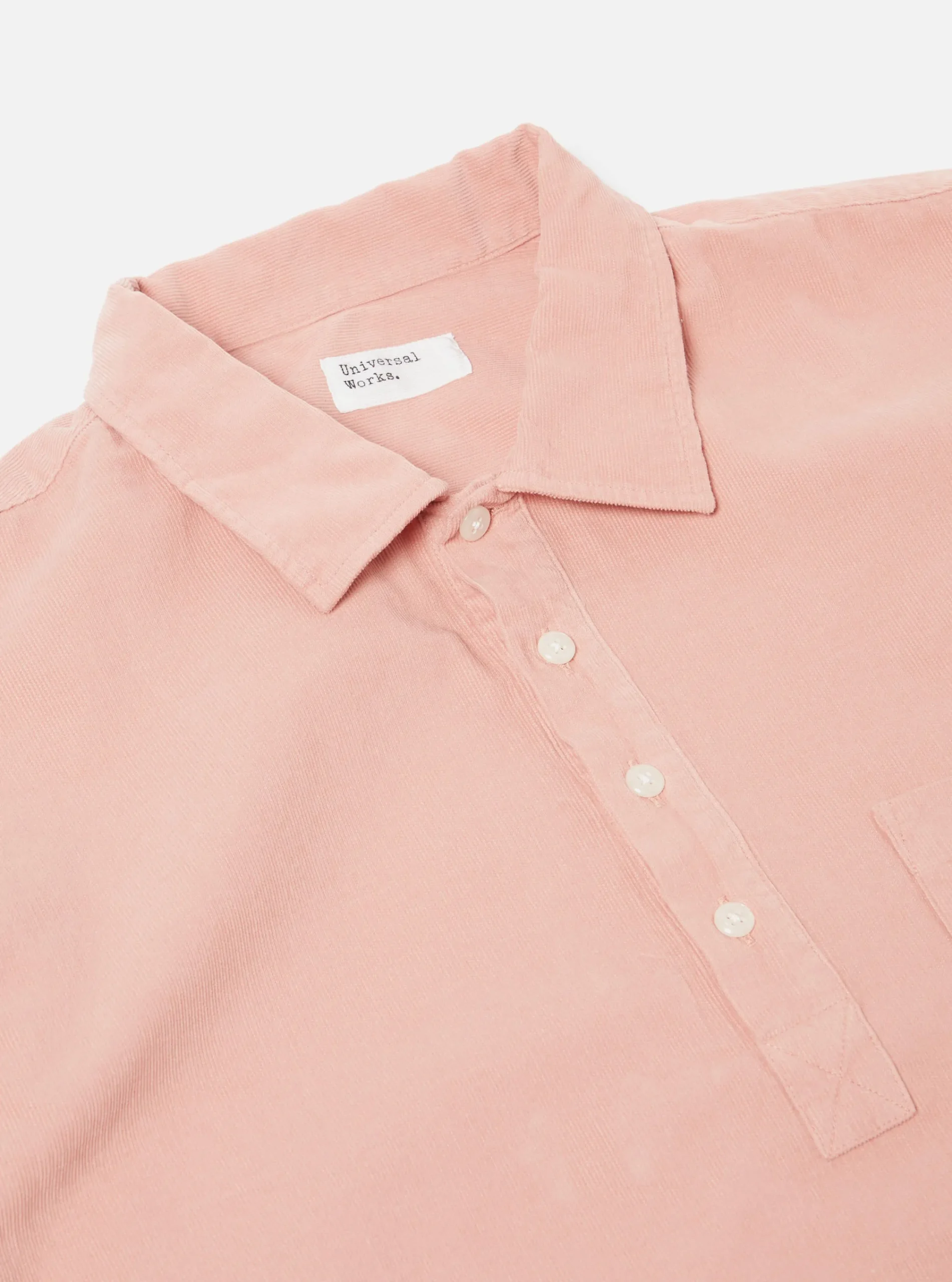 Discount Pullover L/S Shirt In Pink Super Fine Cord Men Overshirts.