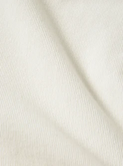 Cheap Pullover L/S Shirt In Ecru Super Fine Cord Men Overshirts.