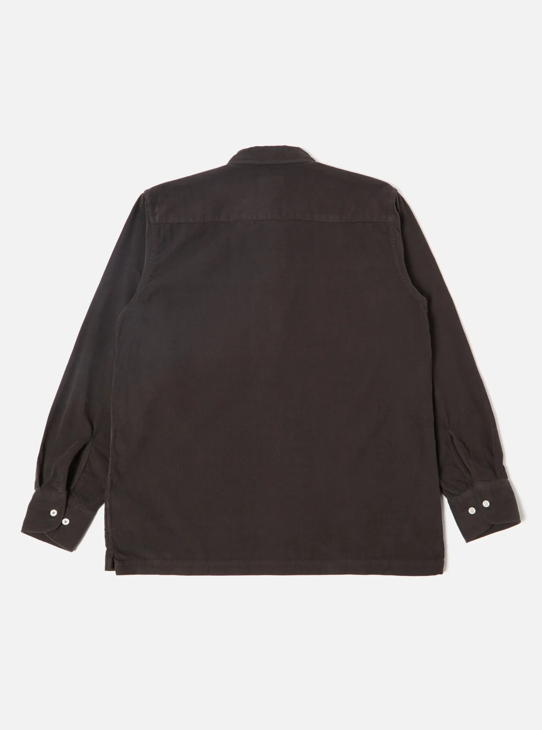 Store Pullover L/S Shirt In Licorice Super Fine Cord Men Overshirts.