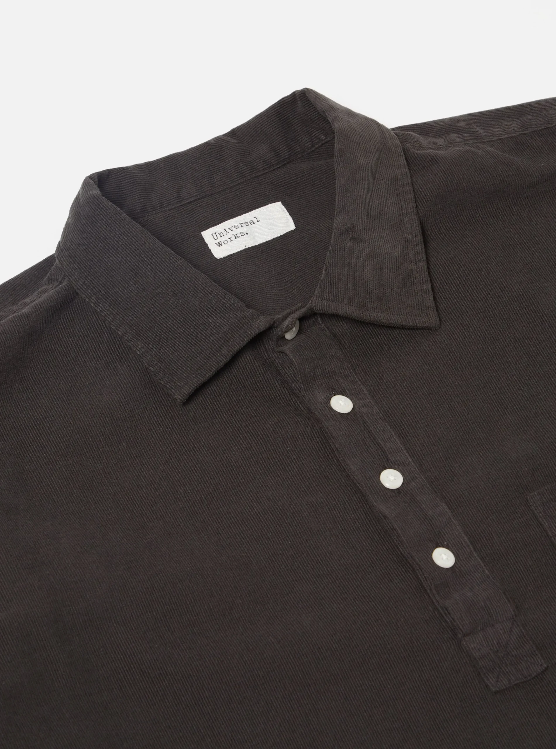Store Pullover L/S Shirt In Licorice Super Fine Cord Men Overshirts.