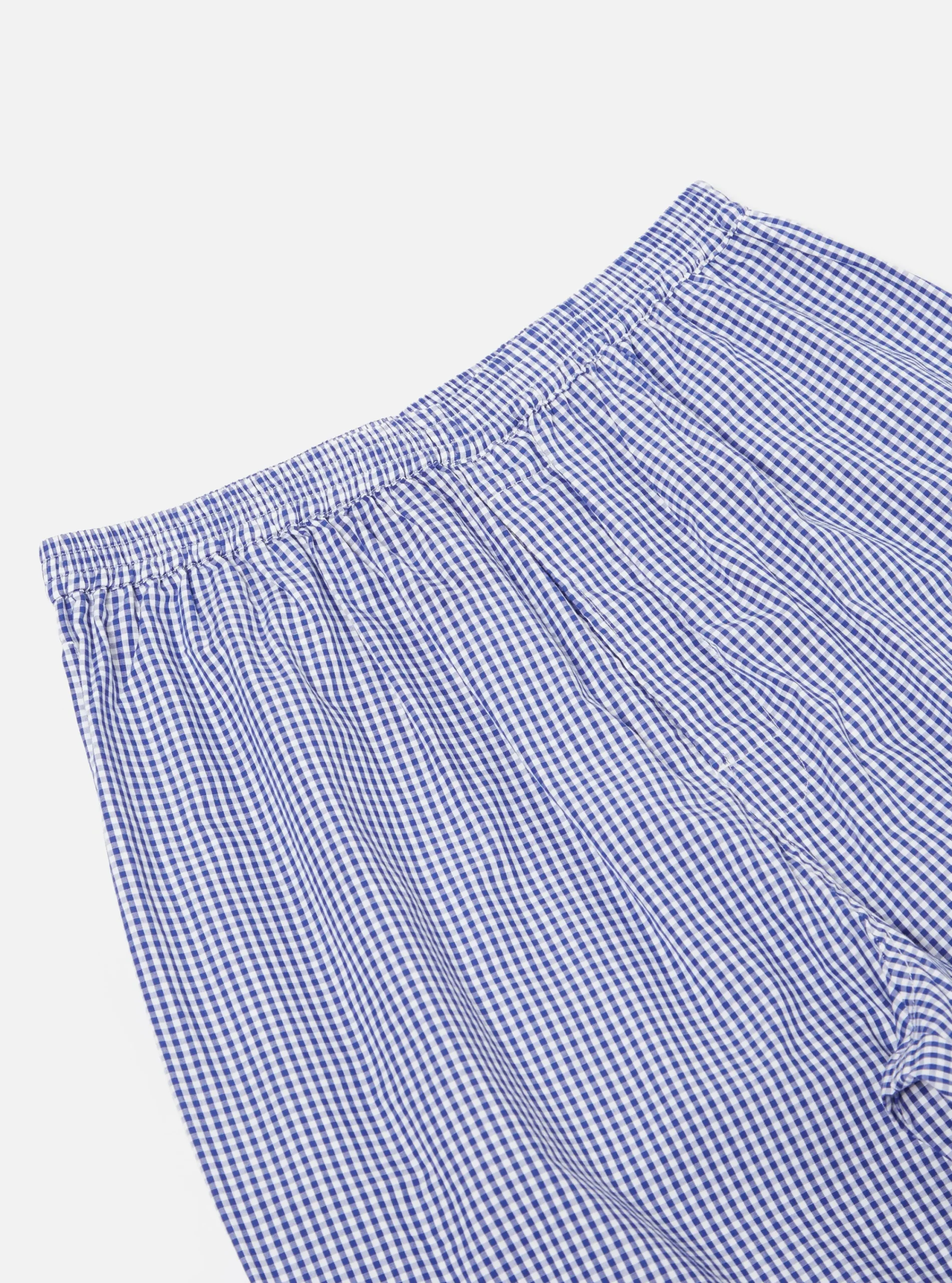 Cheap Pyjama In Blue Gingham Check Men Nightwear.
