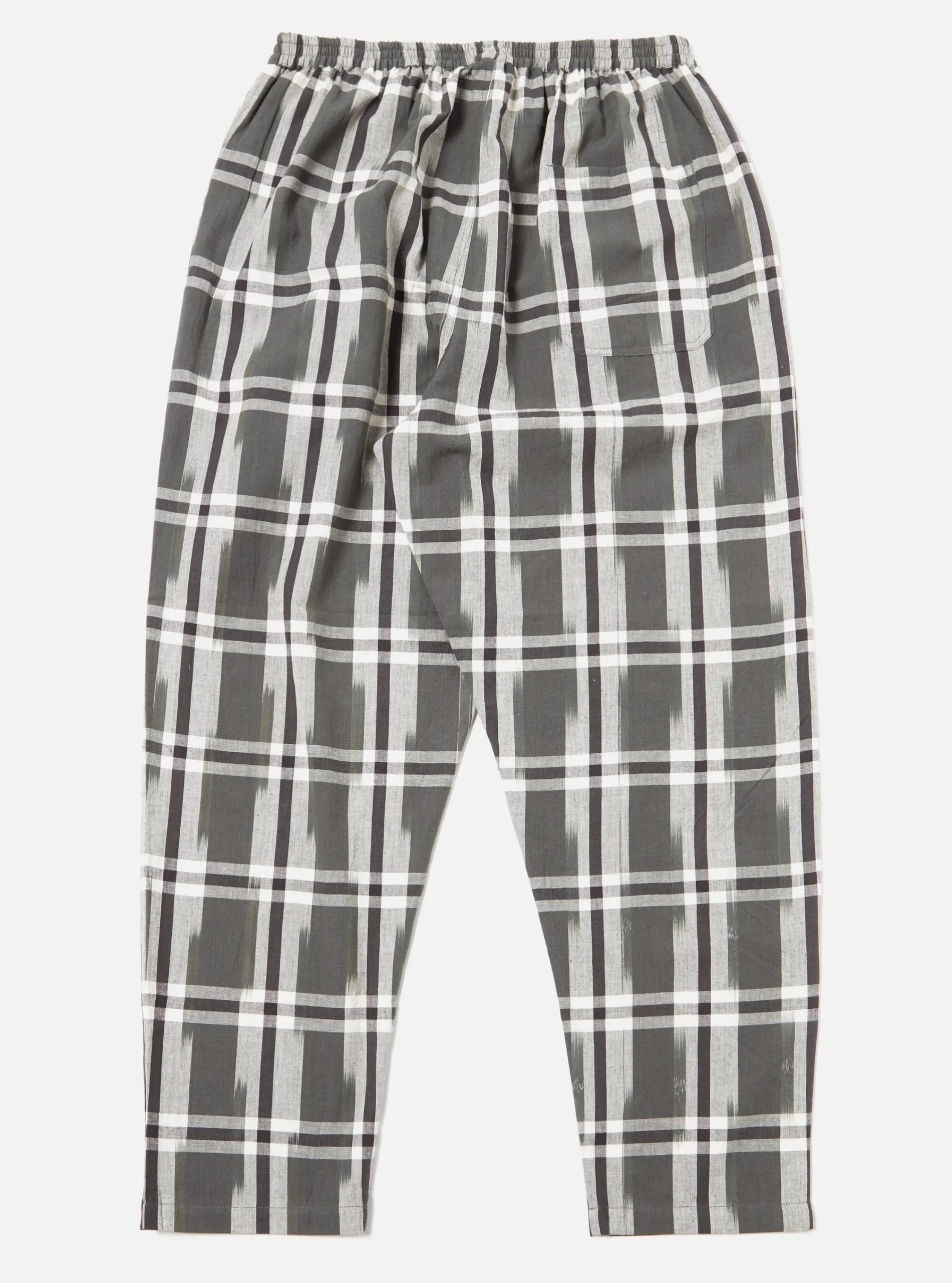 Flash Sale Pyjama In Green Ikat Check Men Nightwear.