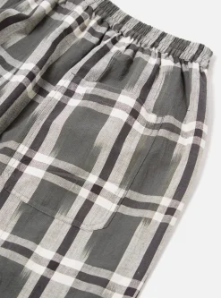 Flash Sale Pyjama In Green Ikat Check Men Nightwear.