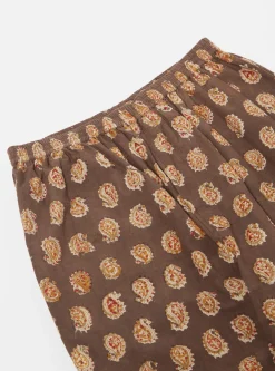 Discount Pyjama In Light Brown Kalamkari Print Men Nightwear.