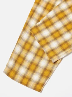 Cheap Pyjama In Mustard Shadow Check Men Nightwear.