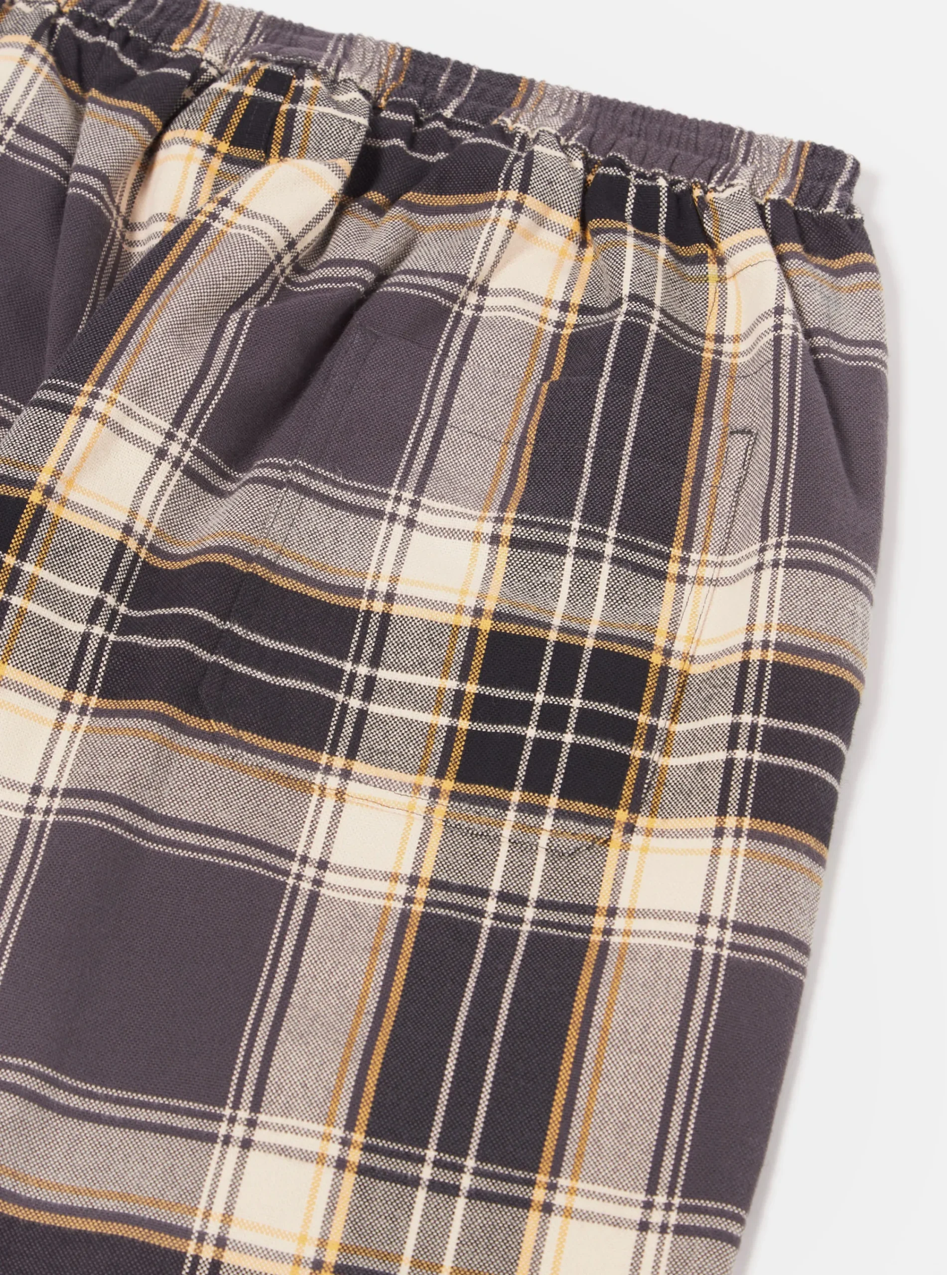 Shop Pyjama In Navy/Yellow Weave Check Men Nightwear.