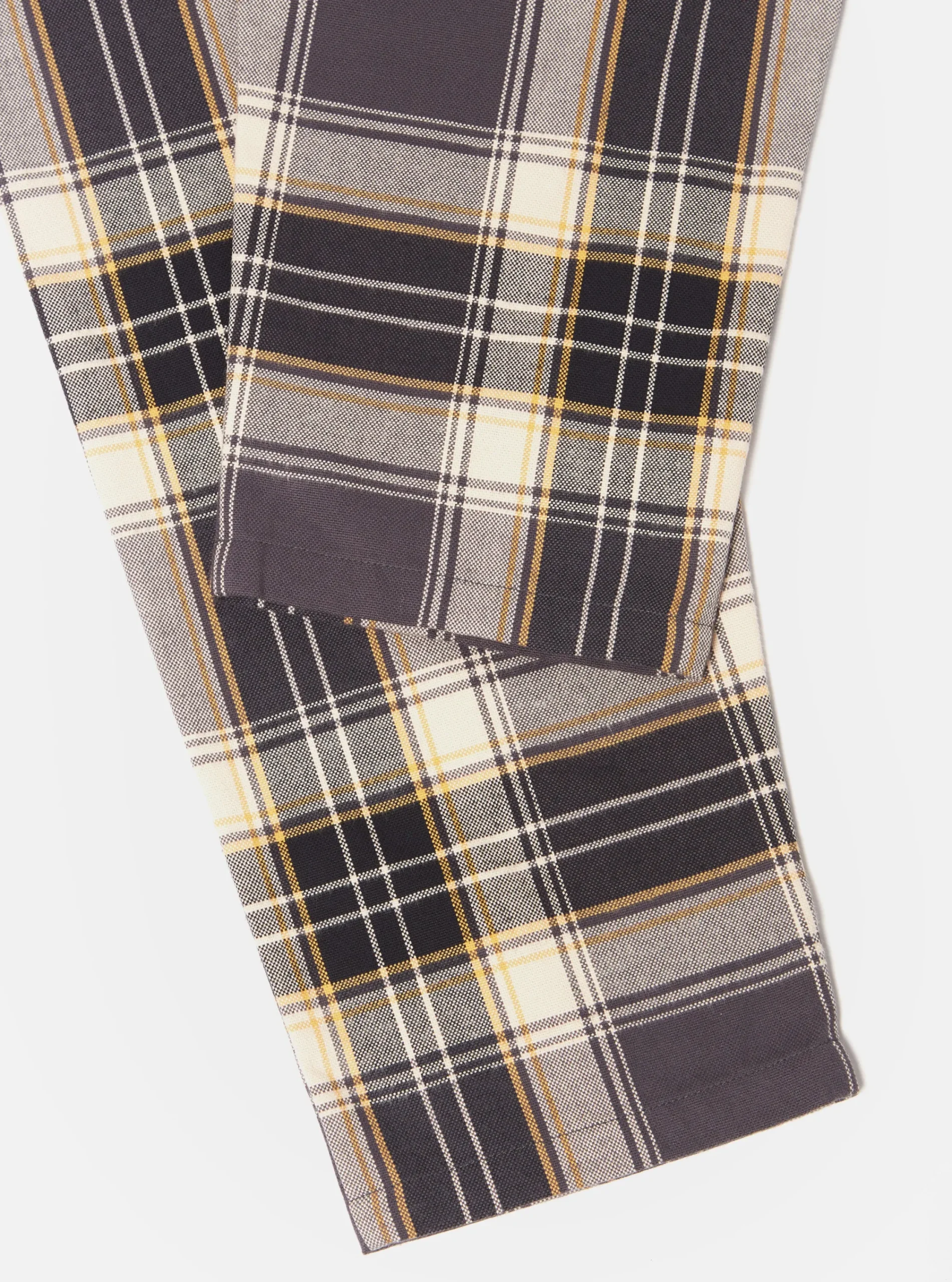 Shop Pyjama In Navy/Yellow Weave Check Men Nightwear.
