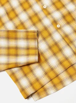 Clearance Pyjama Set In Mustard Shadow Check Men Nightwear.