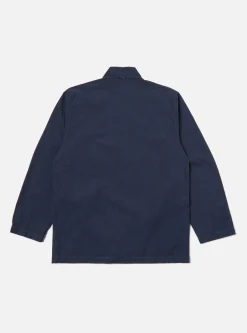 Cheap Quilted Kyoto Work Jacket In Navy Cotton Men Jackets.