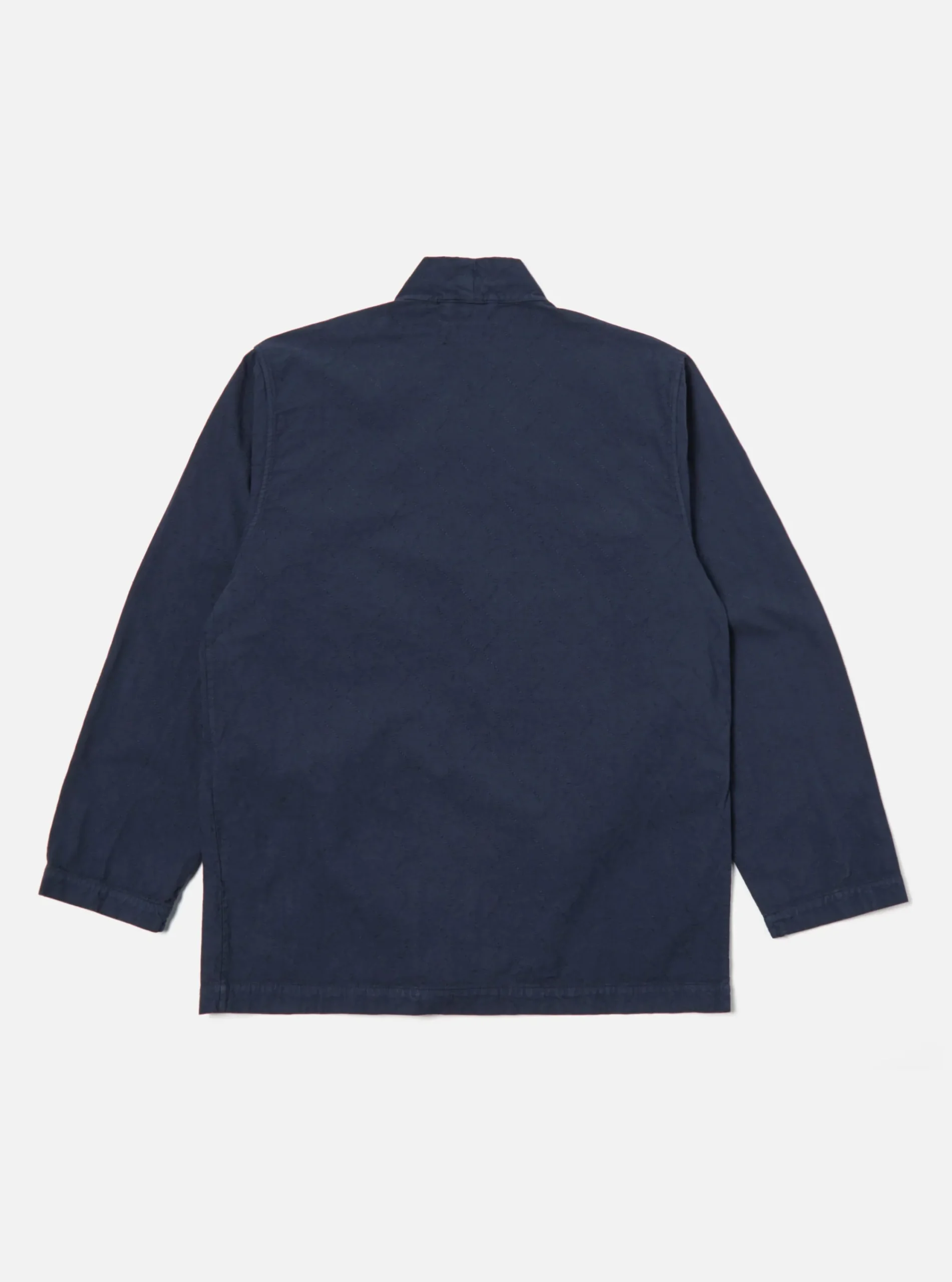 Cheap Quilted Kyoto Work Jacket In Navy Cotton Men Jackets.