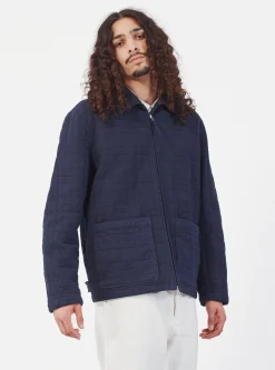 Cheap Quilt Gower Jacket In Navy Winter Twill Men Jackets.