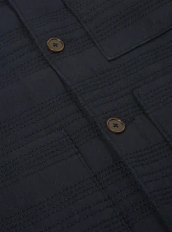 Hot Quilt Simple Bakers Jacket In Navy Winter Twill Men Jackets.