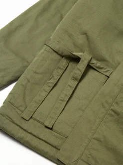 Best Sale Reversible Kyoto Work Jacket In Light Olive Twill/Sherpa Men Coats & Outerwear.