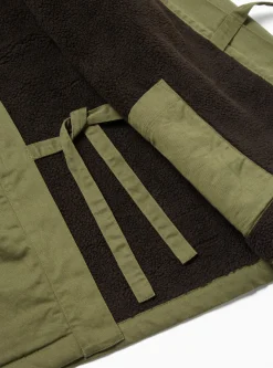 Best Sale Reversible Kyoto Work Jacket In Light Olive Twill/Sherpa Men Coats & Outerwear.