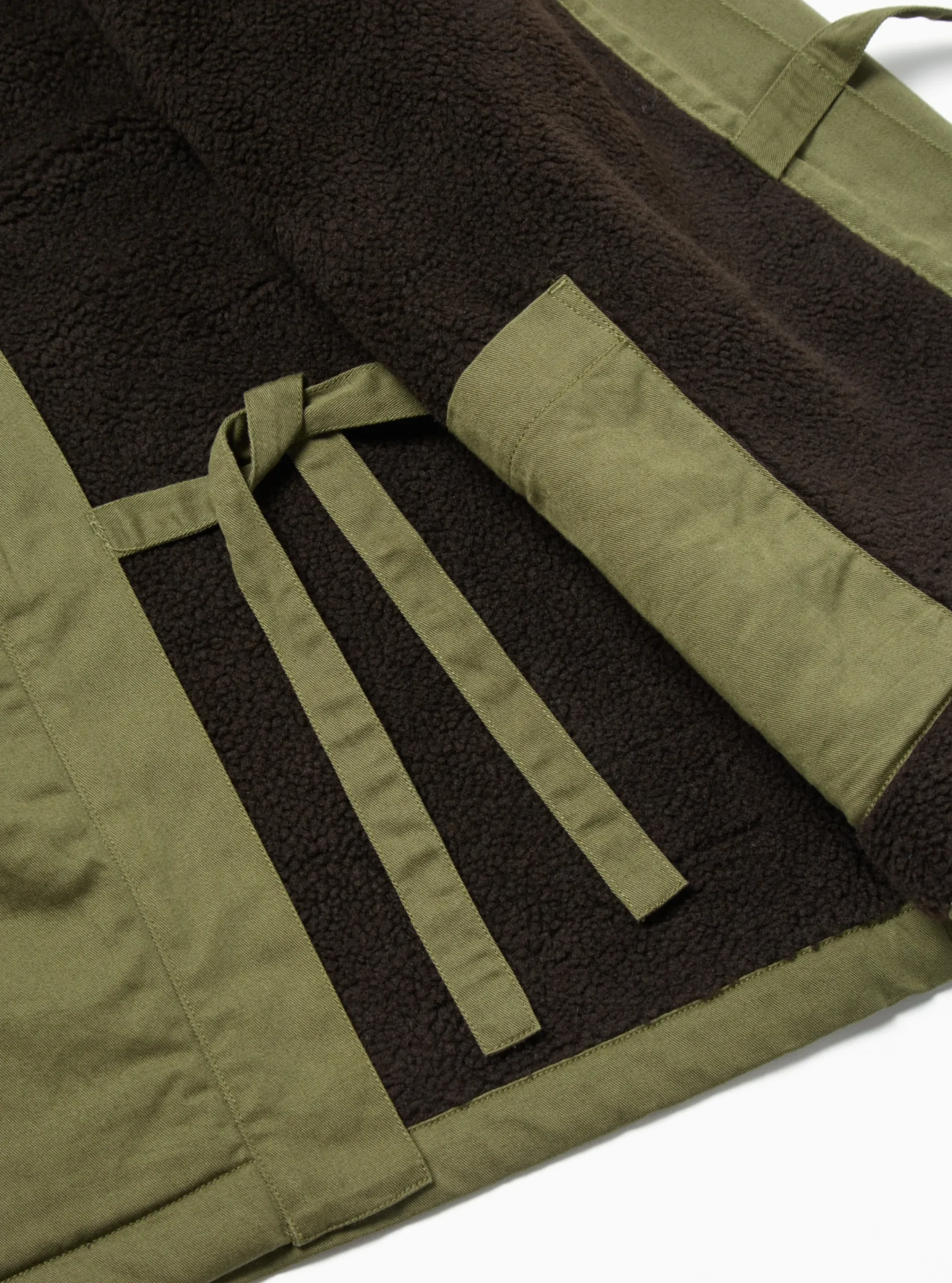 Best Sale Reversible Kyoto Work Jacket In Light Olive Twill/Sherpa Men Coats & Outerwear.