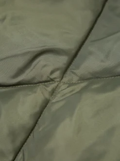 Outlet Reversible Military Liner Gilet In Olive/Sand Diamond Quilt Men Waistcoats & Gilets.