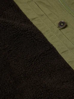 Flash Sale Reversible N1 Jacket In Light Olive Twill/Sherpa Men Coats & Outerwear.