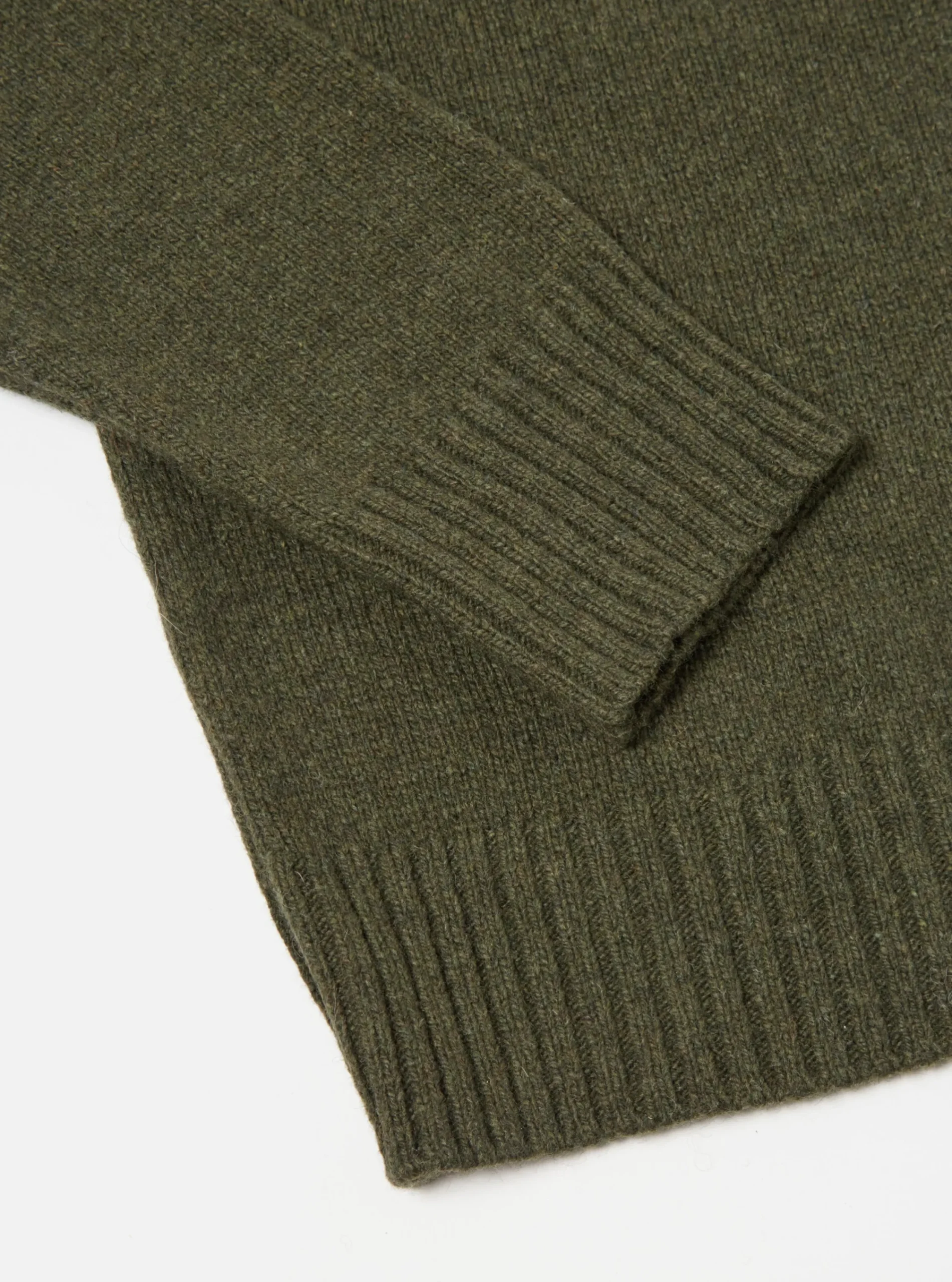 Discount Roll Neck In Olive Eco Wool Men Knitwear.